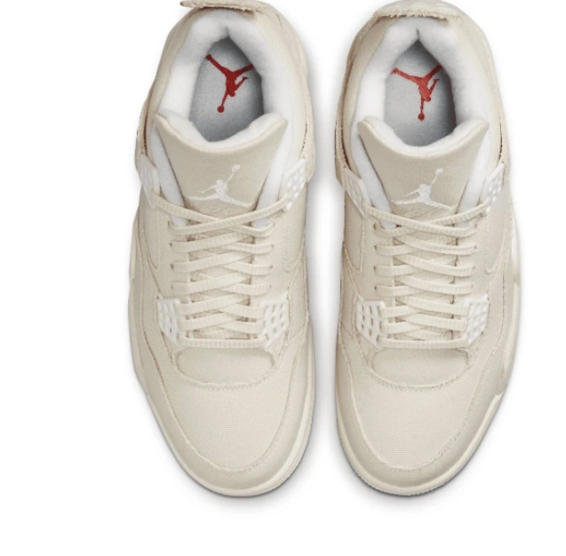 Cheap Retro Air Jordan Canvas DQ4909-100 4 Blank 0806